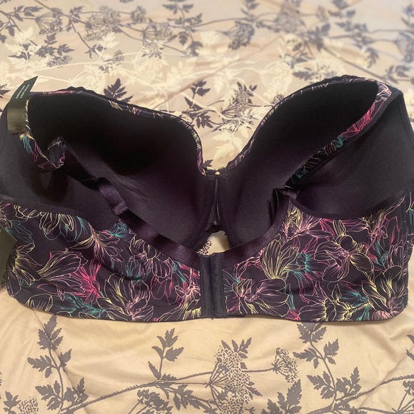 Pennington's Plus-Size T-Shirt Bra, Floral Print, Size 48G - Picture 2 of 2